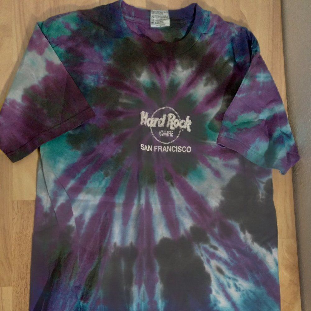 Vintage 90s Hard Rock Cafe San Francisco Tie Dye T-Shirt